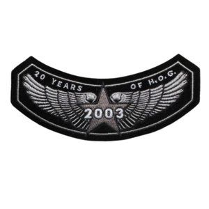 Harley-Davidson Owners Group 20 Year Anniversary Jacket Vest Patch
